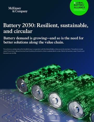Battery 2030: Resilient, sustainable, and circular