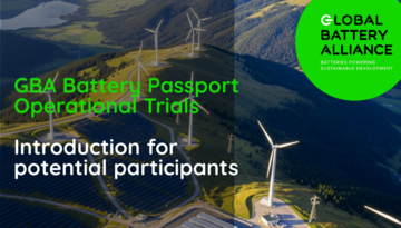 GBA Battery Passport Operational Trials
